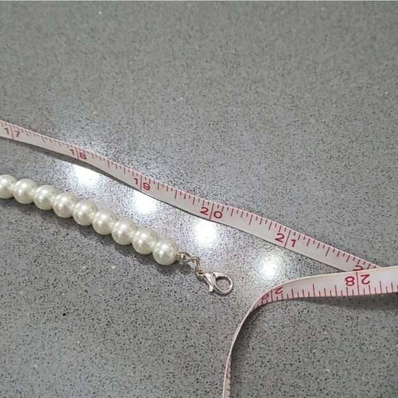 Female Jewelry Set Crystal Pearl Silver Plated Nec - Picture 5 of 6